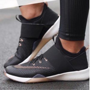 Nike Black and Rose Gold Zoom Sneakers SZ 6